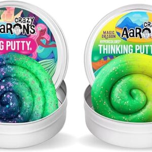 Crazy Aaron's Mermaid Tale & Magic Dragon Thinking Putty Bundle
