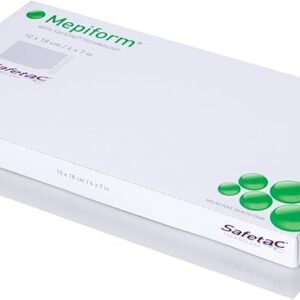 Mepiform with Safetac Technology 4"x7", 5 Count, Self Adherent Soft Silicone Sheeting for Scar Reduction