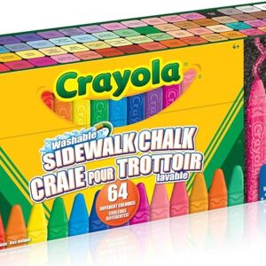 Crayola Washable Sidewalk Chalk - Ultimate 64 Pack