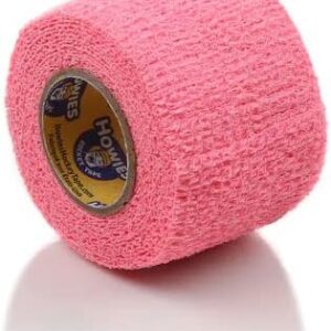 Howies Hockey Tape Stretchy Grip for Stick Tacky Cushion Stretchable Mesh Pink
