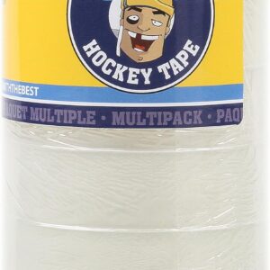 Howies Hockey 5 Pack Clear Polyethylene Shin Pad Tape Set, Water Resistant, Sticky Adhesive, Made in USA Brand: Howies