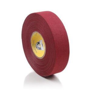 Howies Hockey - 1" Colored Cloth Stick Tape– Strong Grip, Long-Lasting Adhesive Stick Tape for Hockey, Lacrosse, Baseball – Professional Quality (Maroon, 1pk)